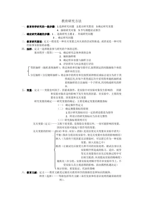 教育研究方法