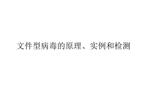 文件型病毒的原理实例和检测