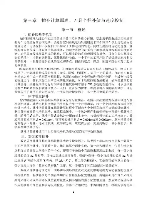 第三章、插补计算原理与速度控制