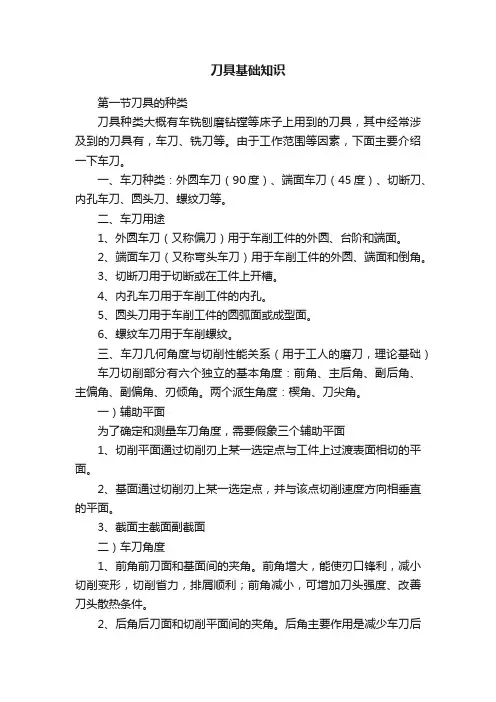 刀具基础知识