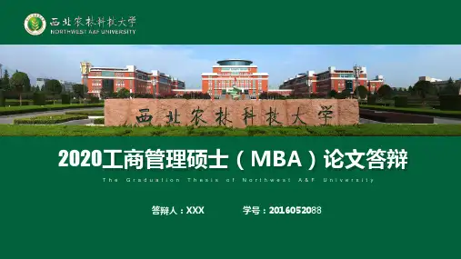 MBA论文答辩PPT
