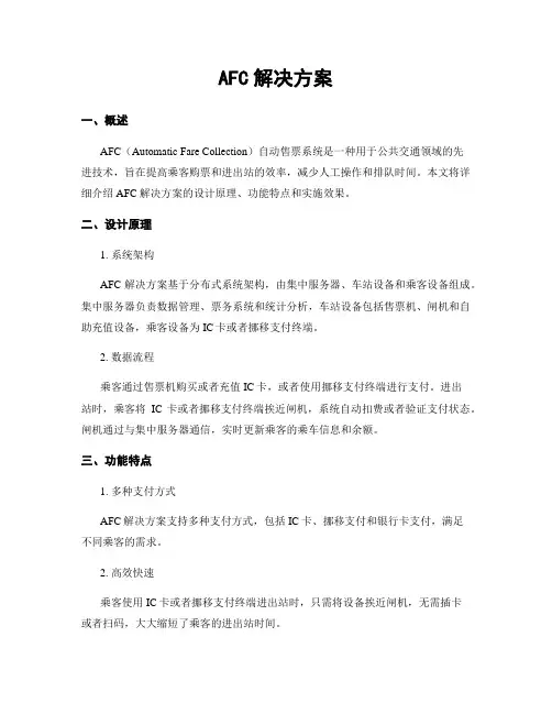 AFC解决方案