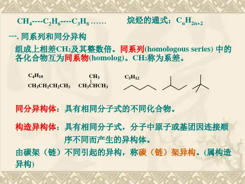 第二章饱和烃(烷烃)