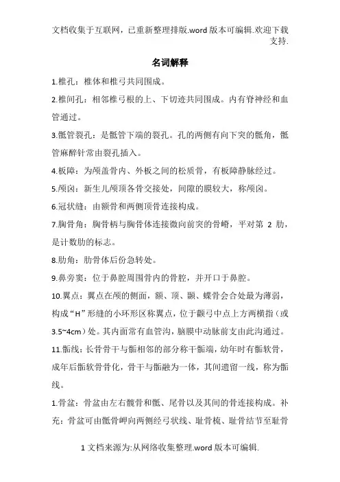 系统解剖学-第八版-运动系统