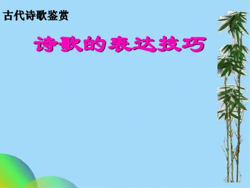 诗歌表现手法课件(共47张PPT)