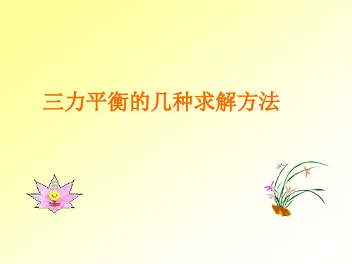 三力平衡的求解方法