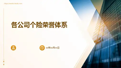 各公司个险荣誉体系