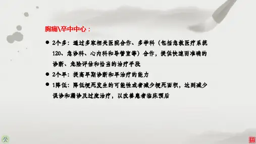 急性胸痛临床诊断思维及处理程序ppt课件