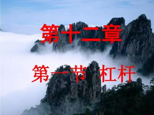 第一课时杠杆力臂画法wqw