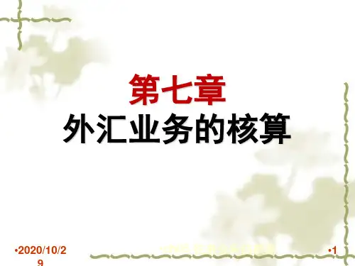 外汇业务的核算培训教材.pptx