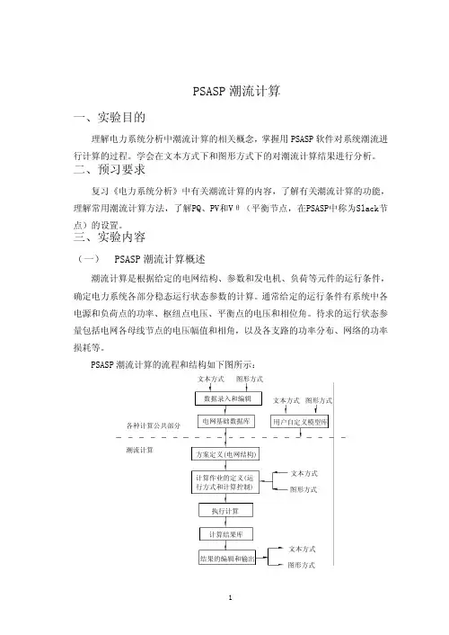 潮流计算实验