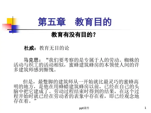 第五章 教育目的《小学教育学》  ppt课件