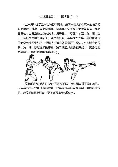 少林基本功——腿法篇（二）
