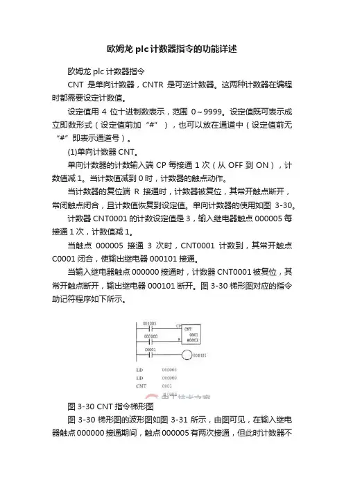 欧姆龙plc计数器指令的功能详述
