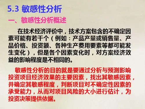 敏感性分析