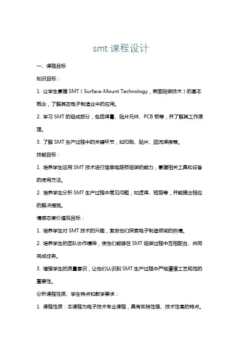 smt课程设计