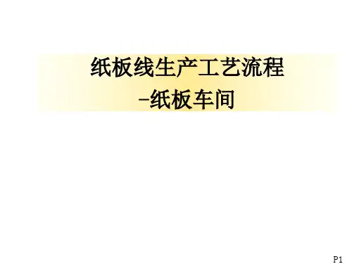 纸板线生产工艺流程讲义