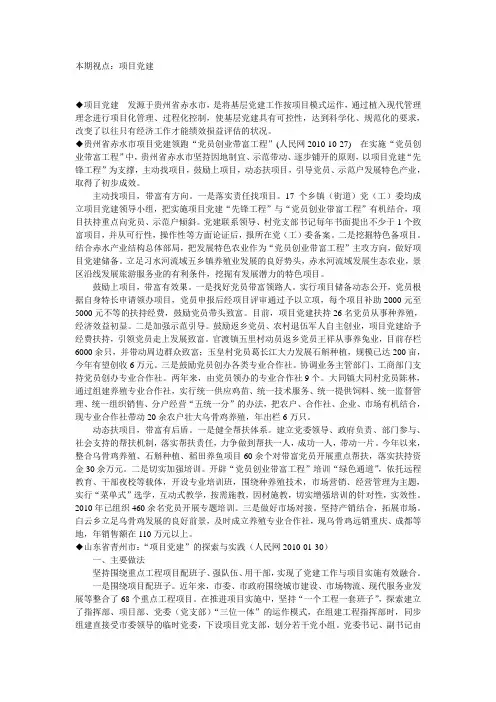 项目党建