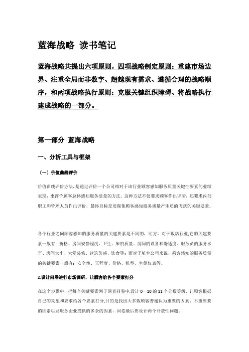 蓝海战略(知识点整理+个人感悟)