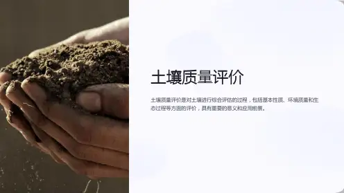 《土壤质量评价》课件