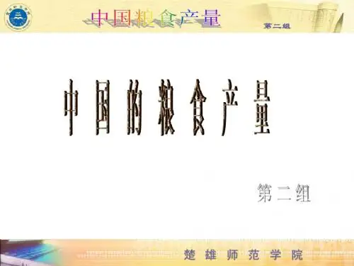 z中国粮食产量现状