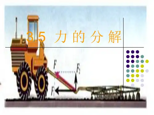人教版高中物理必修1 第3章第5节力的分解(共22张PPT)[优秀课件资料]