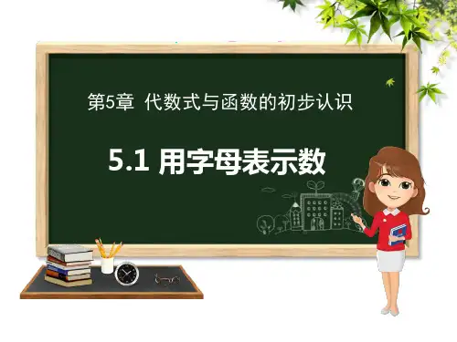 《用字母表示数》数学教学PPT课件(3篇)