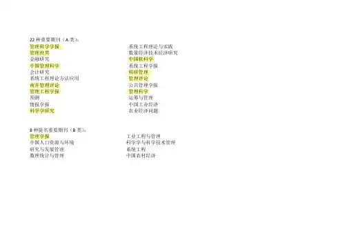 管理类CSSCI2012-2013