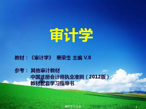审计学第1章适用人大教材