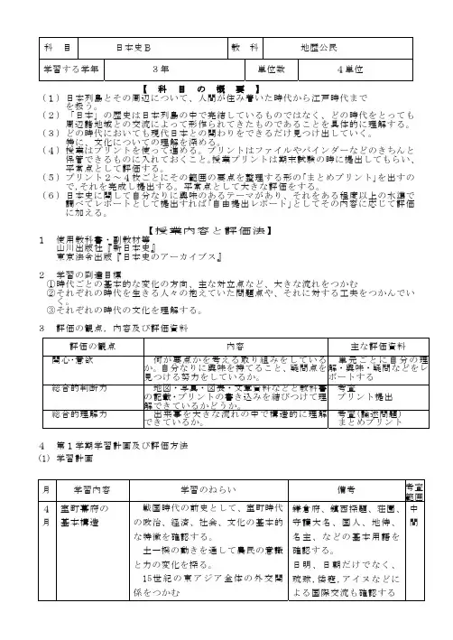 日本史B