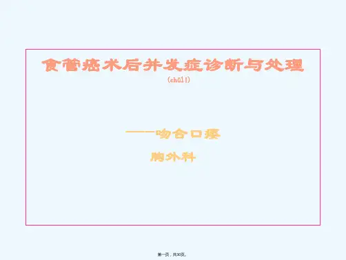 《吻合口瘘》PPT课件