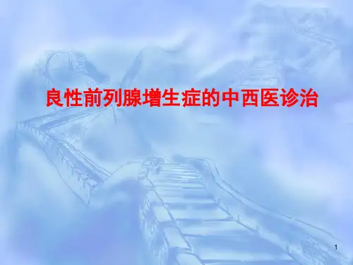 良性前列腺增生症的中西医诊治ppt课件【40页】