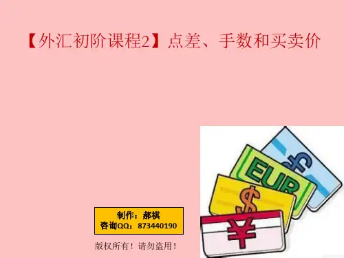 【外汇初阶课程2】点差、手数和买卖价