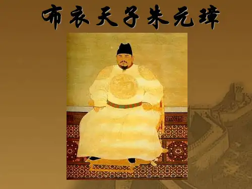布衣天子朱元璋ppt