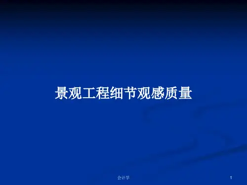 景观工程细节观感质量PPT教案