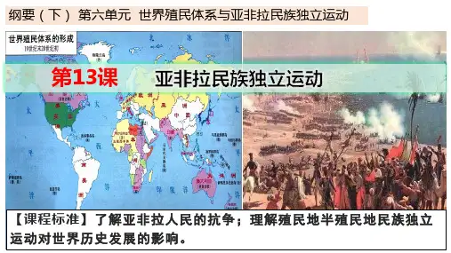 第13课 亚非拉民族独立运动(课件)高一历史(中外历史纲要下)