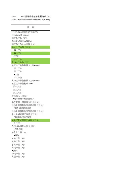 23广西统计年鉴91_2011年_