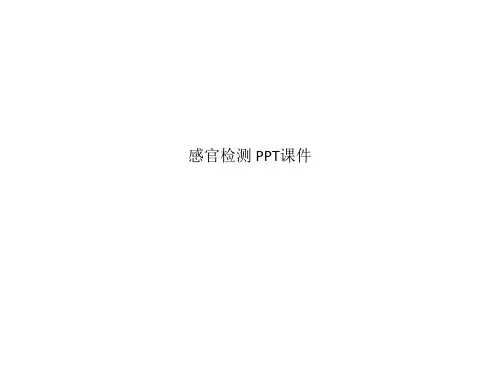 感官检测 PPT课件