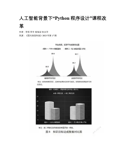 人工智能背景下“Python程序设计”课程改革