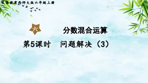 第5课时  问题解决(3)六年级上册数学西师版