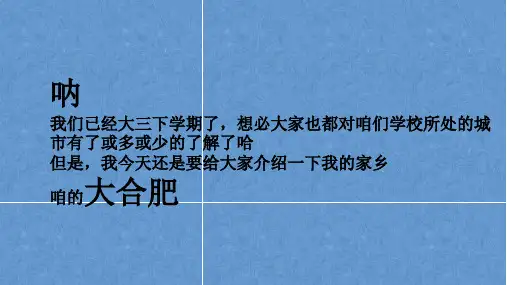 介绍合肥的地方景观与特色
