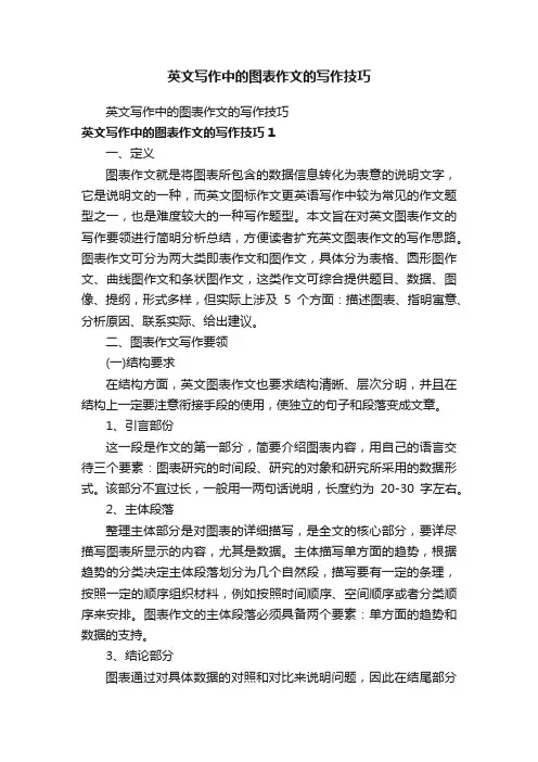英文写作中的图表作文的写作技巧