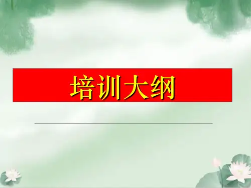 公司企业文化培训大纲(ppt 55页)