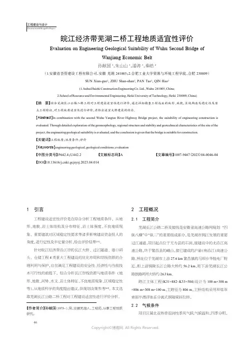 211166342_皖江经济带芜湖二桥工程地质适宜性评价