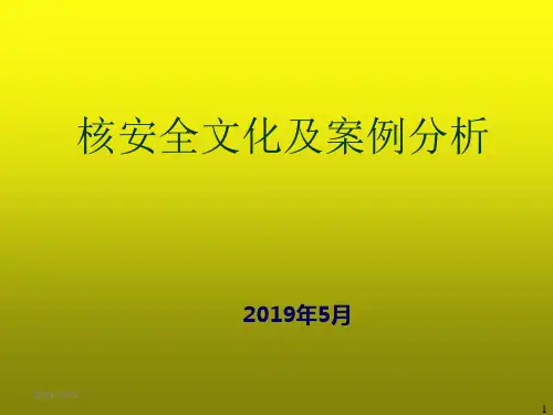 核安全文化与经典案例