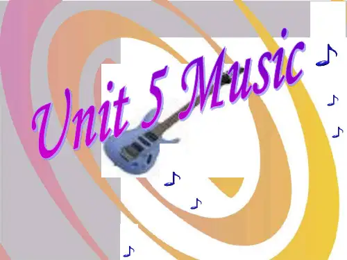 人教新课标必修二 Unit 5 Music-Warming up and Reading[课件]