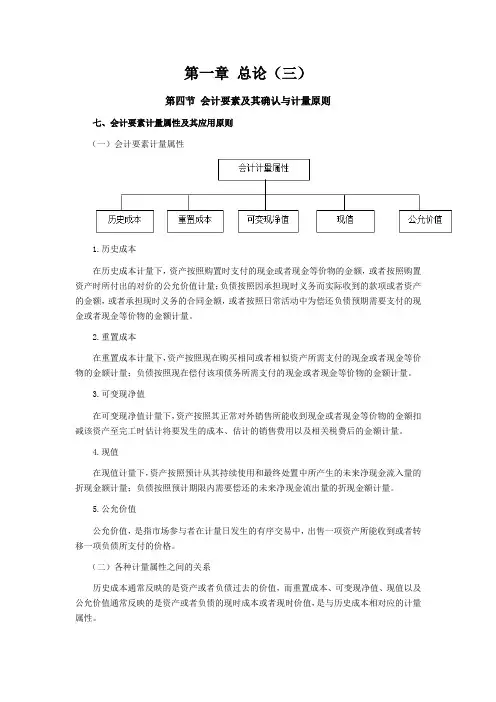 CPA考试会计科目学习笔记-第一章总论