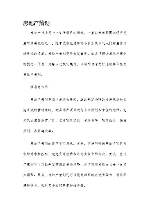 房地产策划