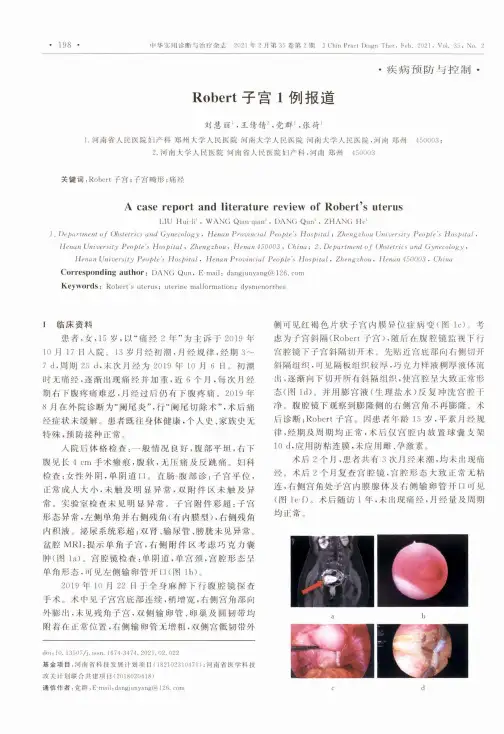 Robert子宫1例报道