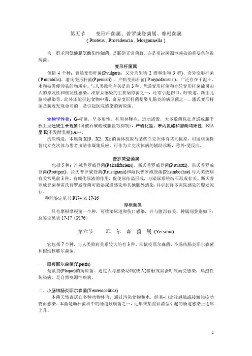肠杆菌科细菌讲义